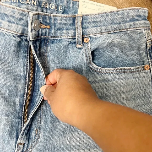 American Eagle Outfitters Blue Flare Wide Leg Jeans - Picture 10 of 12